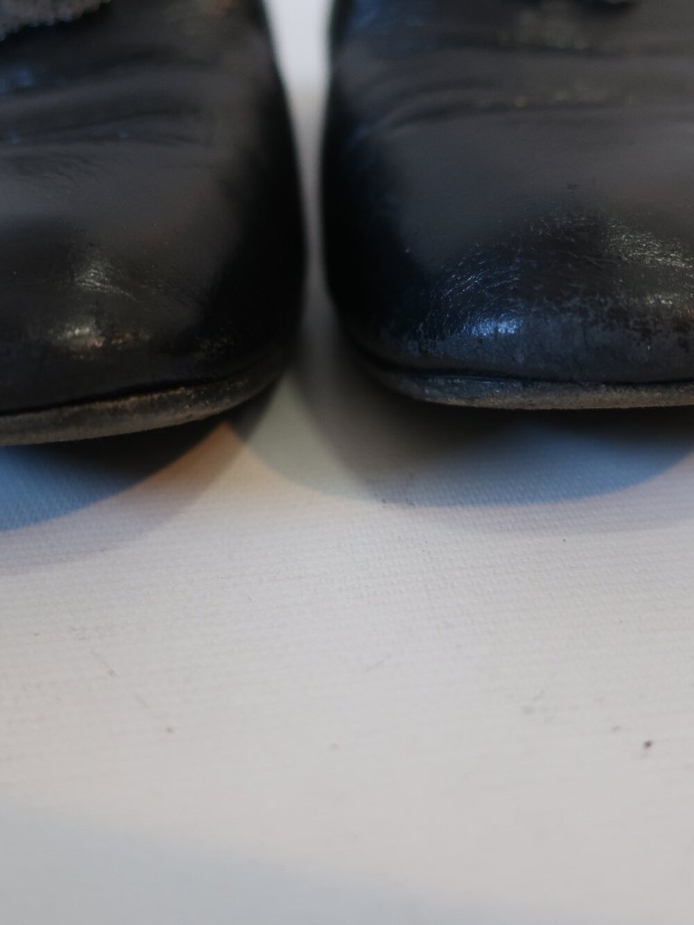 Authentic Womens Chanel Black Leather CC Flat Loafer Shoes 35.5 US/5 - Picture 5 of 16